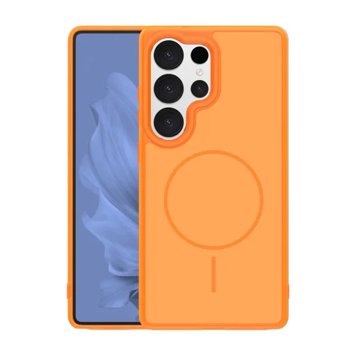 Samsung Galaxy S26 Ultra tok vékony keretes mágneses tok narancssárga - 1