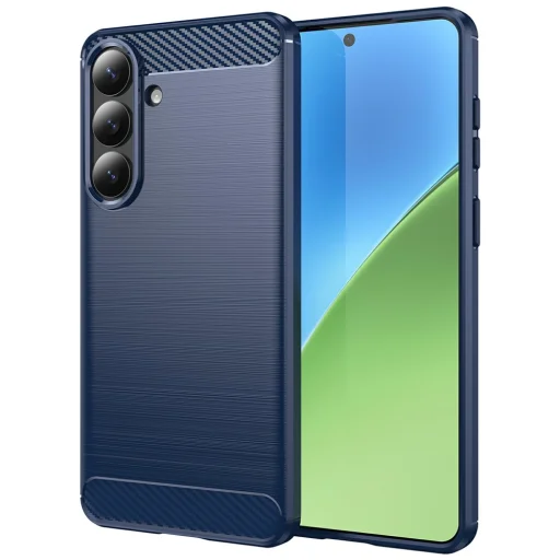 Samsung Galaxy S26 Plus Kék Techsuit - Carbon Silicone tok - 1