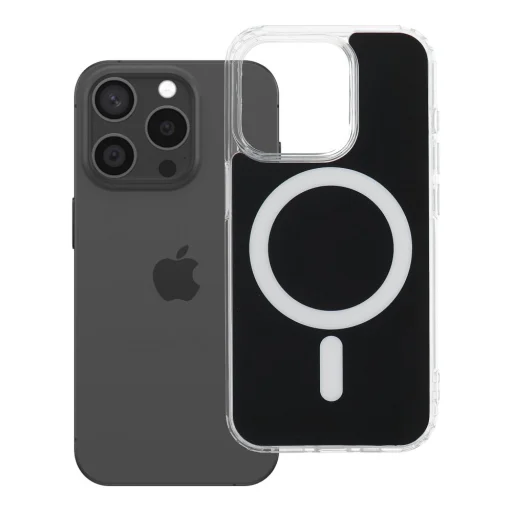 Čierny obal na iPhone 15 Pro - 7