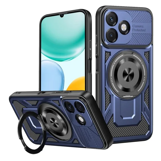 Honor X5c Plus Techsuit - RuggedCam - Kék tok - 1