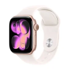 Apple Watch Series 11 (2025) GPS 42mm Rózsaarany Alumínium Tok, Világos Rózsaszín Sport Szíj M/L EU MEU44