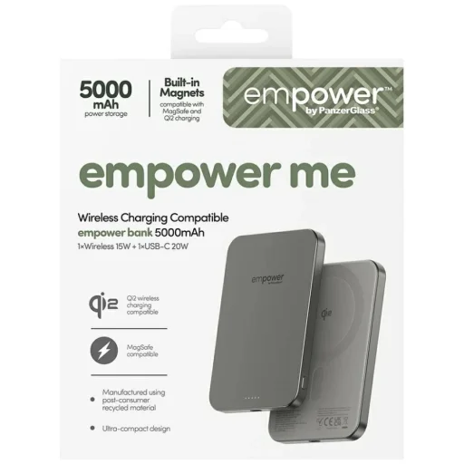 Titanium Powerbank Empower by PanzerGlass Bank 5000mAh - 5