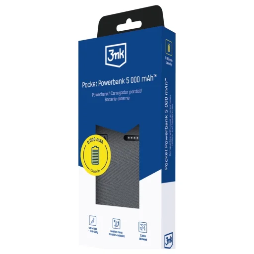 Powerbank 3MK Pocket Powerbank 5000mAh 12W USB-C szürke - 2