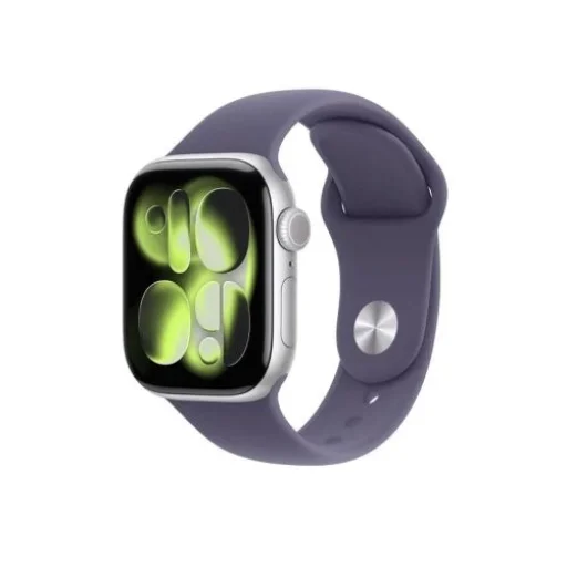 Apple Watch Series 11 (2025) GPS 42mm ezüst alumínium ház, lila köd sport szíj S/M EU MEU64 - 1