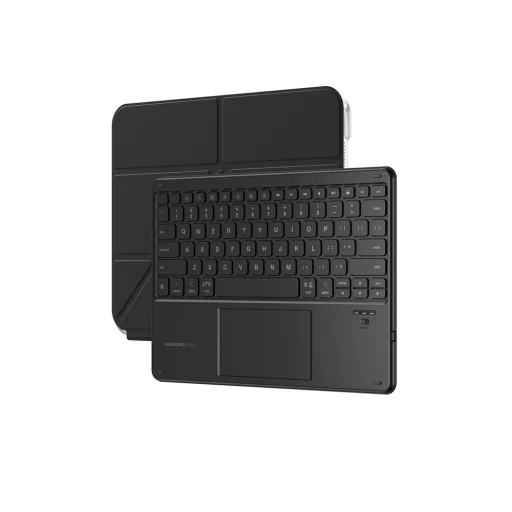 AmazingThing Minimal Case KeyLite Combo Billentyűzetes tok iPad 11 2025 - Fekete - 4