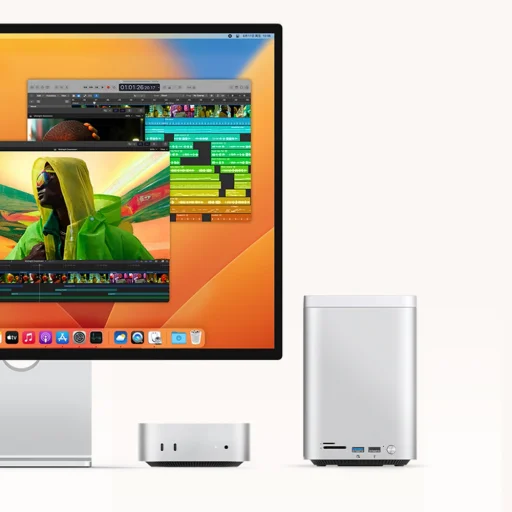 Orico MiniTower Dokkolóállomás Merevlemeztálcákkal akár 56TB-ig - Ezüst - 11