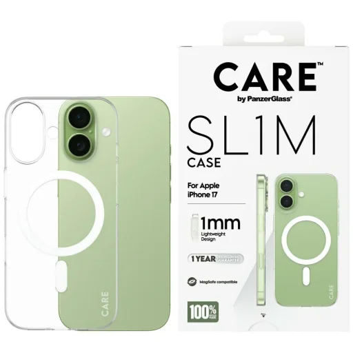 iPhone 17 CARE by PanzerGlass SL1M MagSafe átlátszó tok - 1