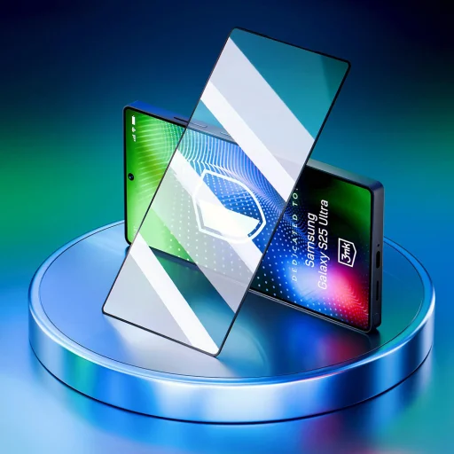  Samsung Galaxy S25 Ultra Fekete 3mk - Hardy Glass üvegfólia - 4