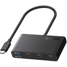 Anker USB-C Hub, 4 x USB-C, Fekete A8340GA1