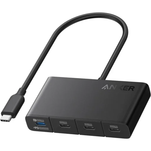 Anker USB-C Hub, 4 x USB-C, Fekete A8340GA1 - 1