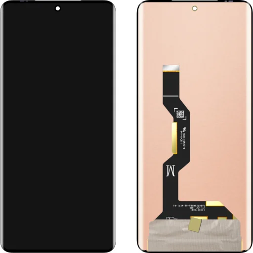 Motorola kijelző LCD képernyőmodul MP Edge 50 / Edge 50 Pro, keret nélkül, utángyártott, fekete - 1