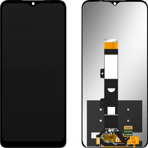 LCD kijelző modul MP a Motorola Moto E22 / E22i típushoz, keret nélkül, utángyártott, fekete - 1