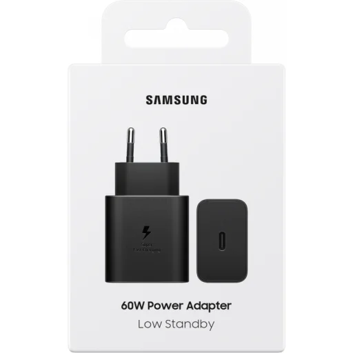 Hálózati töltő Samsung, 60W, 3A, 1 x USB-C, Fekete EP-T6010NBEGWW - 4