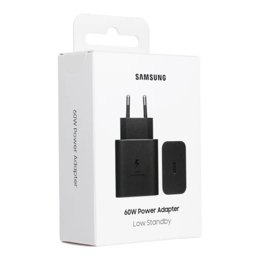 Sieťová nabíjačka Samsung, 60W, 3A, 1 x USB-C, Čierna EP-T6010NBEGWW - 5