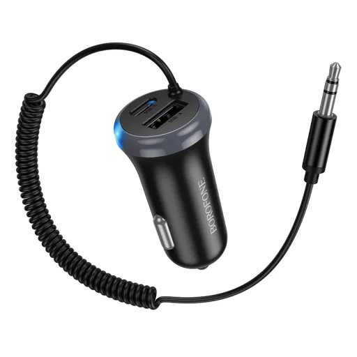 Borofone Audio Bluetooth Vevő AUX BC64 Contento fekete - 2
