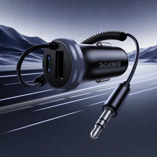 Borofone Audio Bluetooth Vevő AUX BC64 Contento fekete - 6