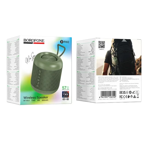 Borofone Portable Bluetooth Hangszóró BR102 Gratificado zöld - 5
