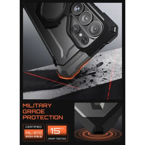 Samsung Galaxy S26 Ultra Supcase UB Grip Mag MagSafe tok Fekete - 5