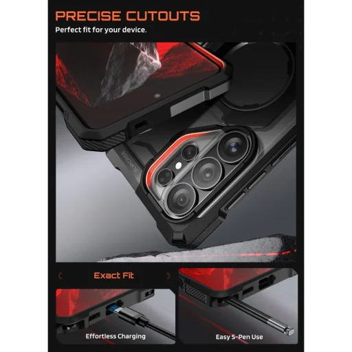 Samsung Galaxy S26 Ultra Supcase UB Grip Mag MagSafe tok Fekete - 7