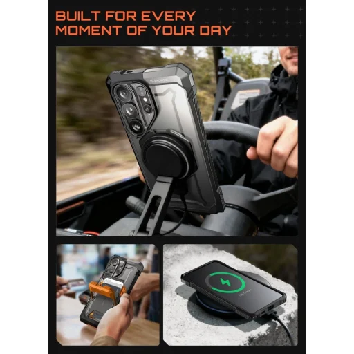 Samsung Galaxy S26 Ultra Supcase UB Grip Mag MagSafe tok Fekete - 8