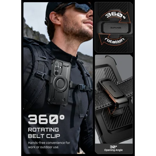 Samsung Galaxy S26+ Plus Supcase Unicorn Beetle Pro Mag Magsafe 2-set tok Fekete - 7