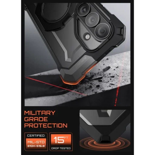 Samsung Galaxy S26 Supcase Ub Grip Mag Magsafe fekete tok - 5