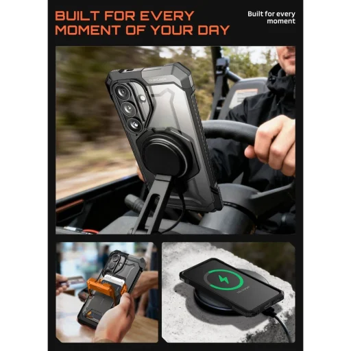 Samsung Galaxy S26 Supcase Ub Grip Mag Magsafe fekete tok - 8