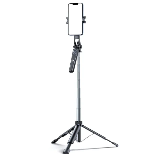 Wozinsky Selfie bot WC1Y30S teleszkópos tripod 1,3m telefonnal - fekete - 3