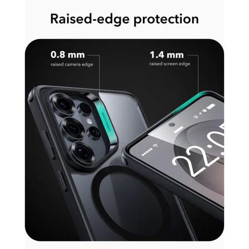 Samsung Galaxy S26 Ultra ESR Classic Hybrid Magsafe tok Átlátszó/Fekete - 3