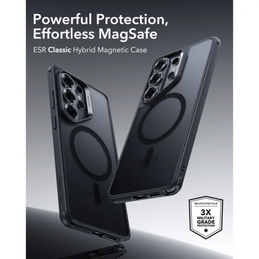 Samsung Galaxy S26 Ultra ESR Classic Hybrid MagSafe tok, Fekete matt - 6