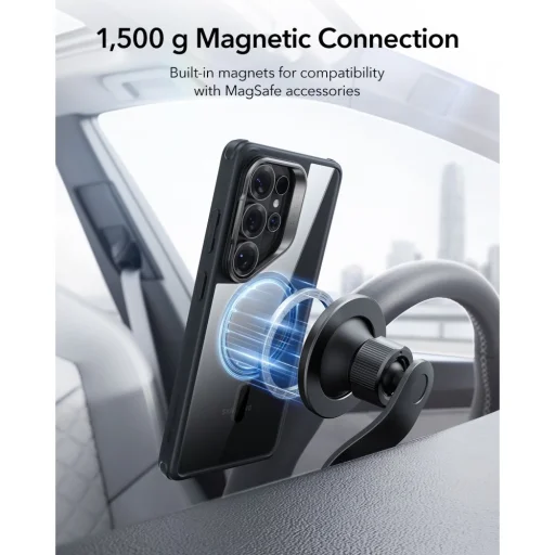 Samsung Galaxy S26 Ultra ESR Classic Hybrid Kickstand MagSafe tok Átlátszó/Fekete - 6