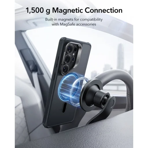 Samsung Galaxy S26 Ultra ESR Classic Hybrid Kickstand Magsafe tok Frosted Fekete - 6