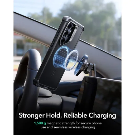 Samsung Galaxy S26 Ultra ESR Cyber Tough Kickstand Magsafe tok, fekete - 6