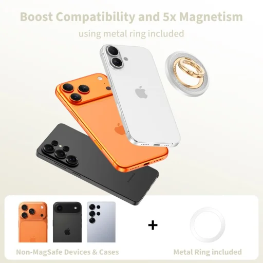 MMR700 Lamano Tech-protect Mmr700 Lamano Mágneses Magsafe Telefon Gyűrű Tízan/zlat, - 4