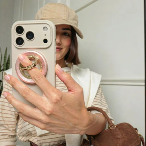 Rózsaszín Arany Tech-Protect MMR700 Lamano mágneses gyűrű - 6