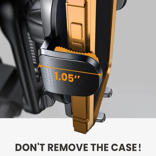 Autós tartó Lisen (YL0222060011), légbefúvóra, bilincs fogás, univerzális, 360°-ban állítható, biztonságos illeszkedés, rázkódás elleni védelem - Fekete - 6