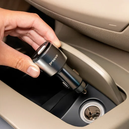 Proove Autós töltő FM modulátorral (FMPD30110006) - USB, Type-C, AUX, BT 5.3, Gyors töltés, 30W, 12-24V - Ezüst - 6