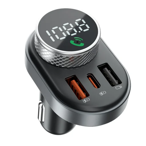 Proove Autós Töltő FM Modulátorral (FMSL30110001) - USB, Type-C, U-Disk, TF, BT 5.4, Gyors Töltés, 30W - Fekete - 3