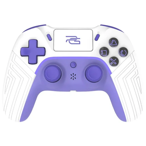 Proove Skadi Wireless Controller (WGSK00022016) - Ergonomikus, USB-C, AUX, Érintőpad, PS4, PC, Android, 600mAh - Fehér/Lila - 1
