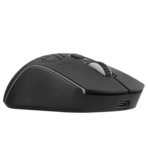 Proove Wireless Mouse Buzz (WMBU00022401) - Vezeték nélküli egér játékhoz, 2.4GHz, USB-C, Ergonomikus, LED, 6 gomb, 800-4800DPI, 1.5m - Fekete - 5