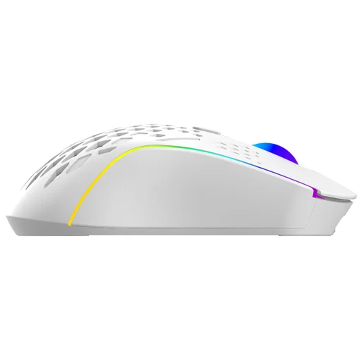 Proove Wireless Mouse Buzz WMBU00022402 Gamer Egér, 2.4GHz, USB-C, Ergonomikus, LED, 6 Gomb, 800-4800DPI, 1.5m - Fehér - 4