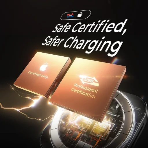 iPhone, Apple Watch, AirPods Lisen - Vezeték nélküli töltő 2in1 (YL0324100013) - MagSafe, 15W - Fekete - 5