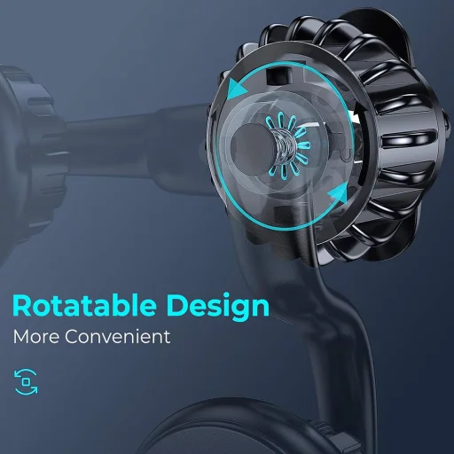 Lisen Autós Töltő (YL0222060002) - MagSafe, Légbefúvóhoz, Univerzális, Több szöges beállítás, Biztonságos illeszkedés, N52 mágnesek - Fekete - 4