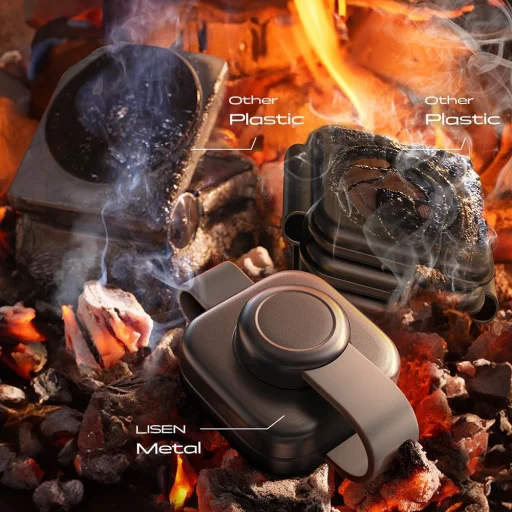 Lisen - Vezeték nélküli töltőállomás 3 az 1-ben (YL0424040001) - Összecsukható, telefonhoz, fülhallgatóhoz, órához, 15W - Szürke - 6