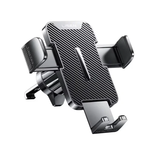 Lisen Autós tartó 2E781 (YL0424040008) - műszerfalra, szellőzőrácsra, szélvédőre, univerzális, állítható, teleszkópos kar - fekete - 2