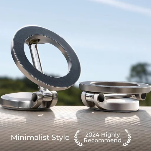 Lisen Autós tartó YL0224010003 - MagSafe, műszerfalra, univerzális, 360°-os forgatás, összecsukható, N52 mágnesek - Fekete - 13