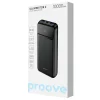 Proove Power Bank Illuminator 2 - Type-C, 2x USB, LED-kijelzővel, 22.5W, 10000mAh - Fekete thumbnail