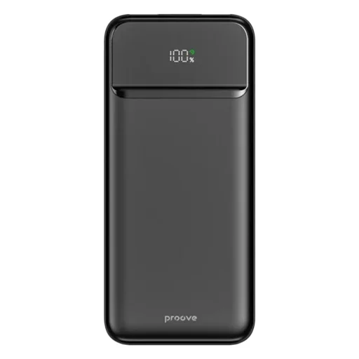 Proove Power Bank Illuminator 2 - Type-C, 2x USB, LED-kijelzővel, 22.5W, 10000mAh - Fekete - 2