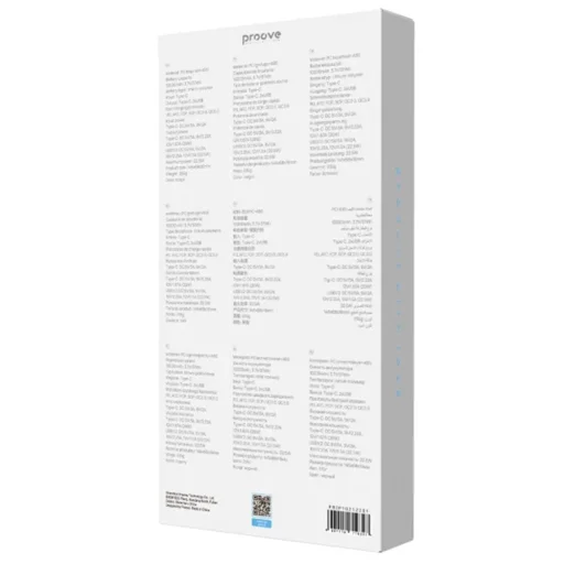 Proove Power Bank Illuminator 2 - Type-C, 2x USB, LED-kijelzővel, 22.5W, 10000mAh - Fekete - 7