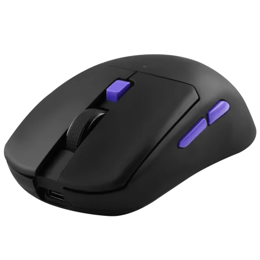Wireless Mouse Everon Proove Vezeték nélküli egér játékhoz, Type-C, 6 gombos, 800-10000 DPI, 500mAh, 1,5m - Fekete - 3